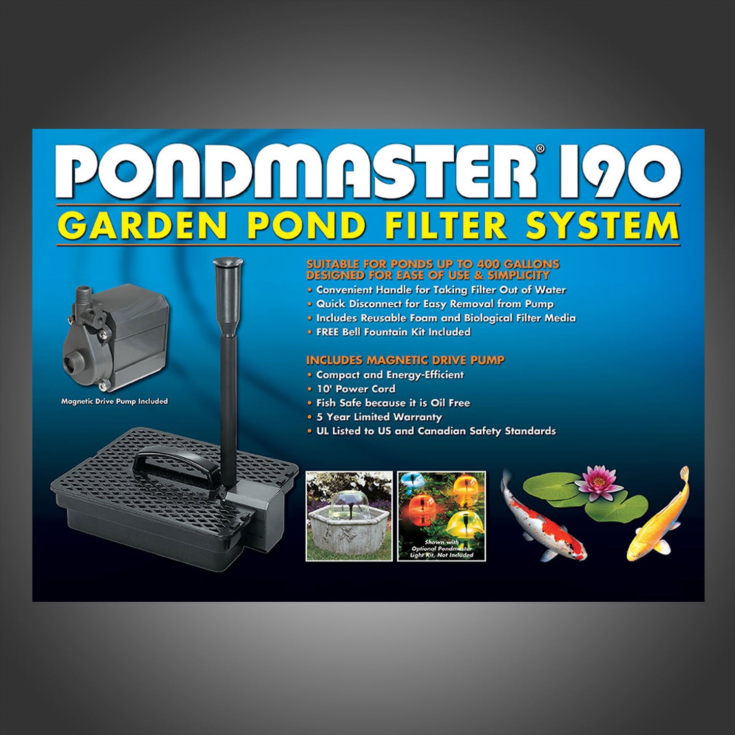 Pondmaster Pump & Filter Kit - 190gph